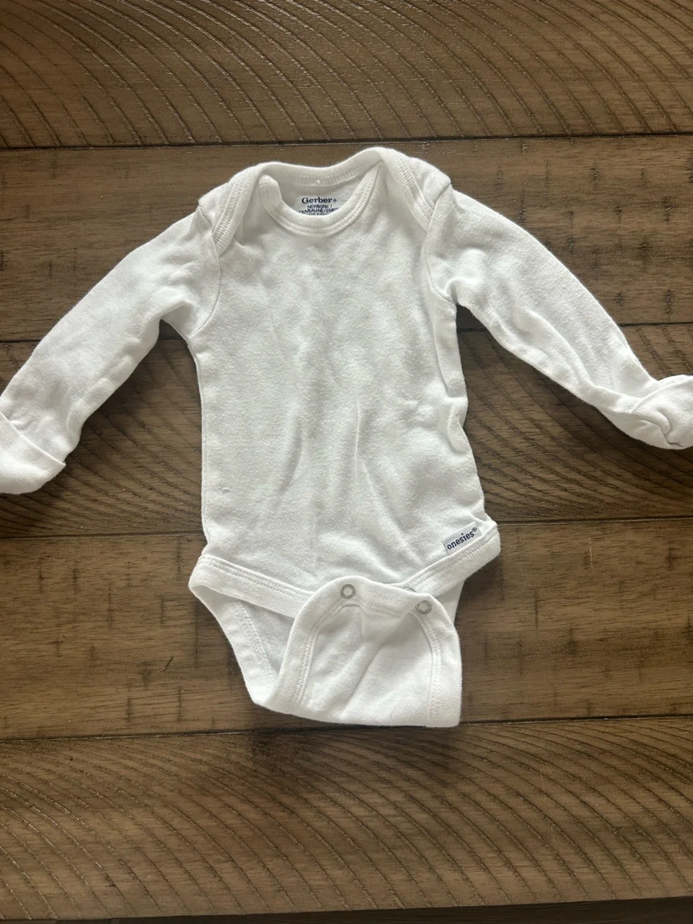 NB Long Sleeve Onesies with mittens